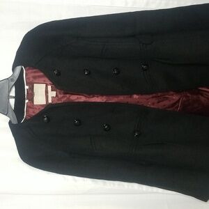 Banana Republic Elegant Black Pea Coat Sz. S